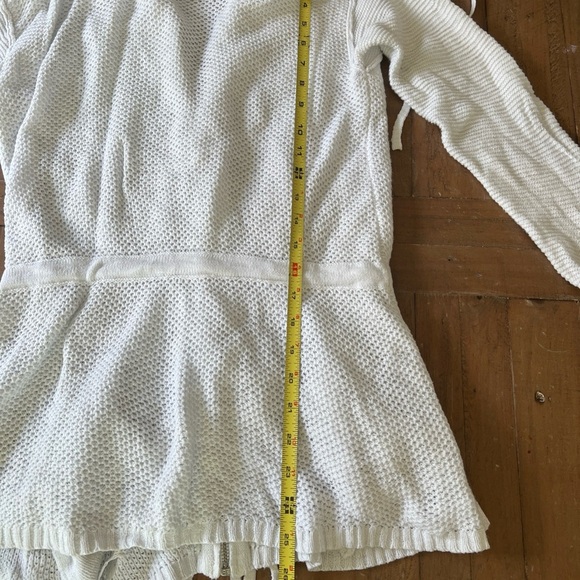 Michael Stars Fisherman Knit Zip Front Sweater XS/small Cardigan Crochet Preppy - Picture 7 of 10